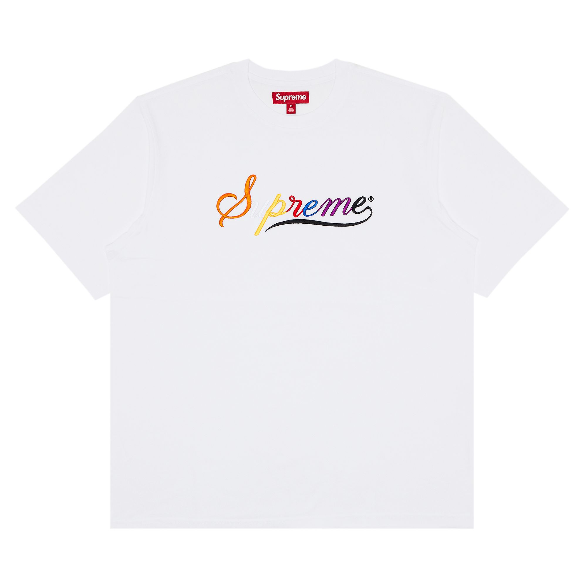 Supreme Cursive Short-Sleeve Top 'White' | Men's Size L
