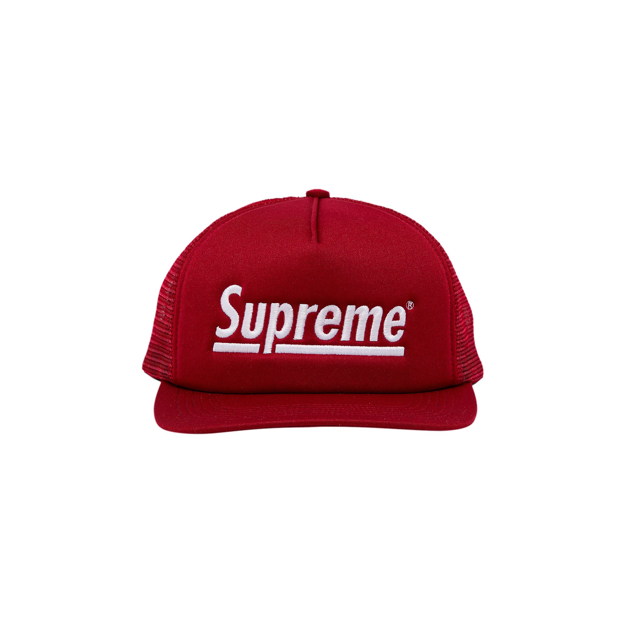 Supreme Underline Mesh Back 5-Panel 'Cardinal' | Red | Men's Size Onesize