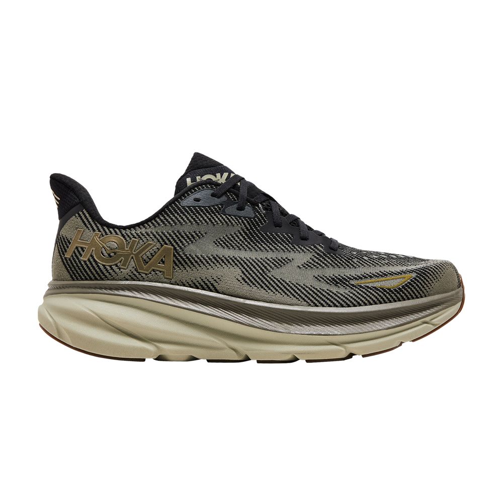 HOKA Clifton 9 'Black Slate' | Green | Men's Size 9
