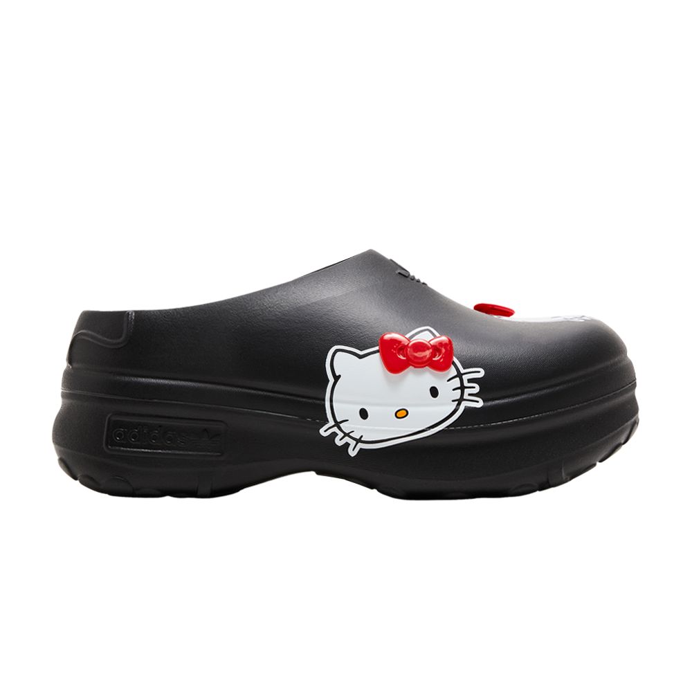 Pre-owned Adidas Originals Hello Kitty X Wmns Adifom Stan Smith Mule '50th Anniversary - Black'