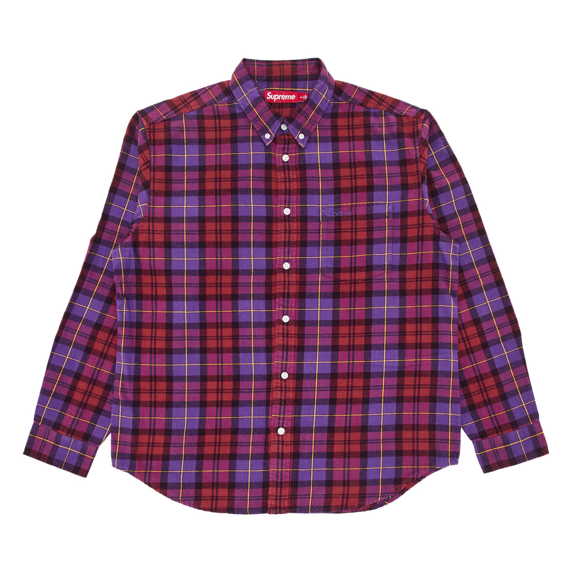 Pre-owned Supreme Plaid Flannel Shirt 'purple'
