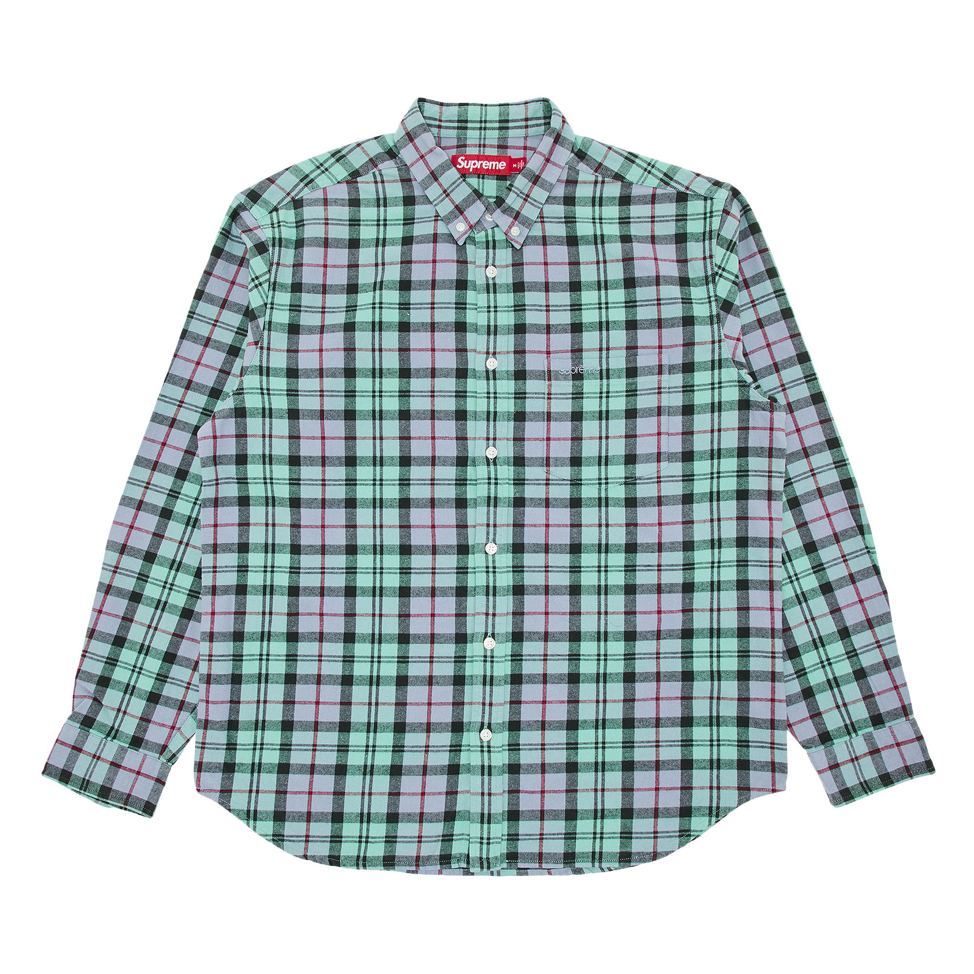 Supreme Plaid Flannel Shirt 'Blue' | Men's Size S