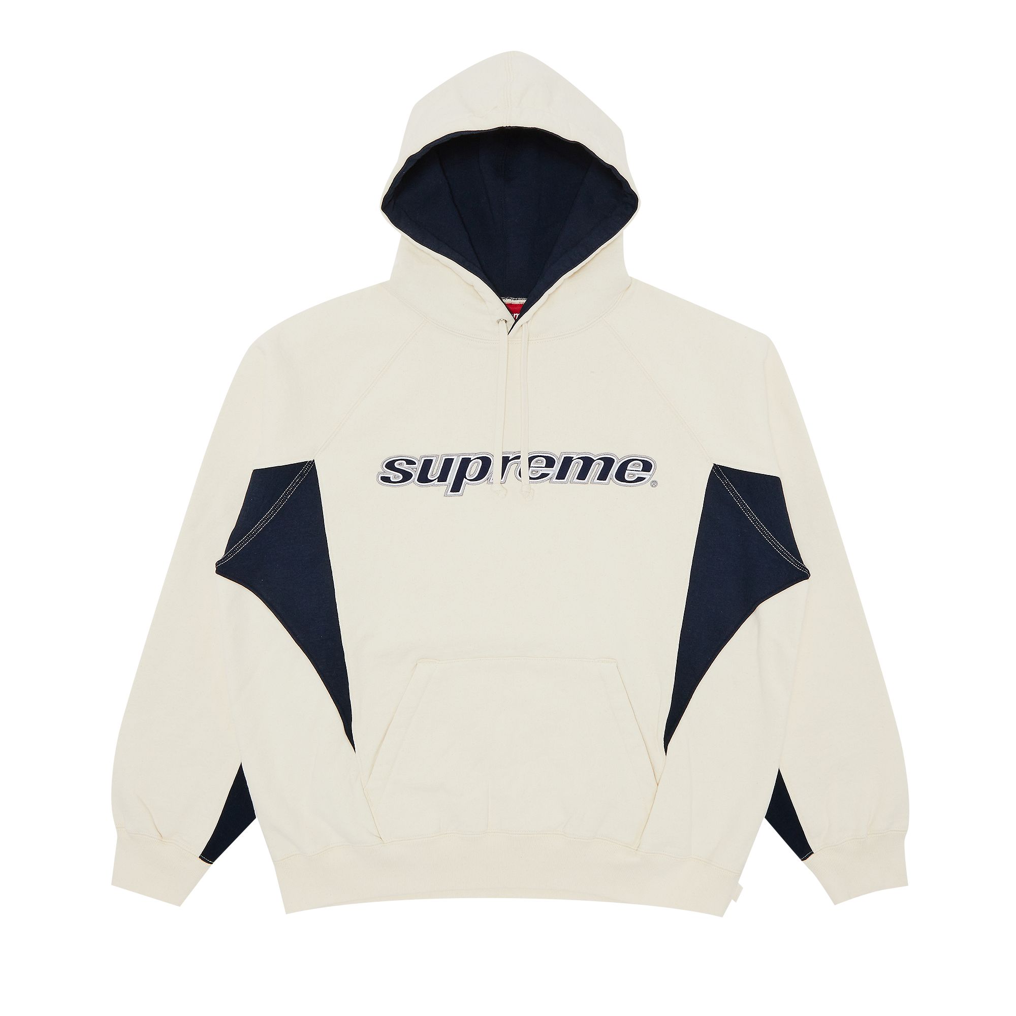 Pre-owned Supreme Division Hooded Sweatshirt 'natural' In Cream