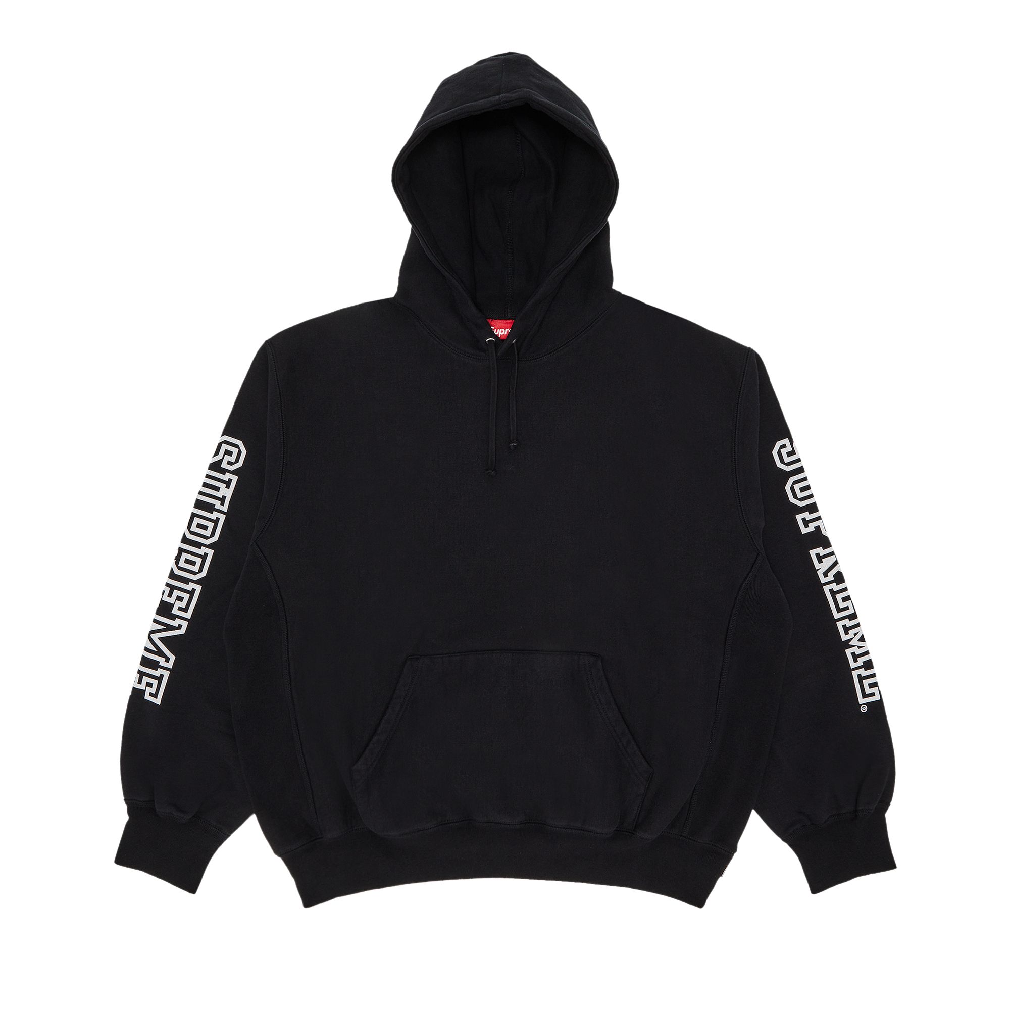 Pre-owned Supreme Collegiate Sleeve Hooded Sweatshirt 'black'