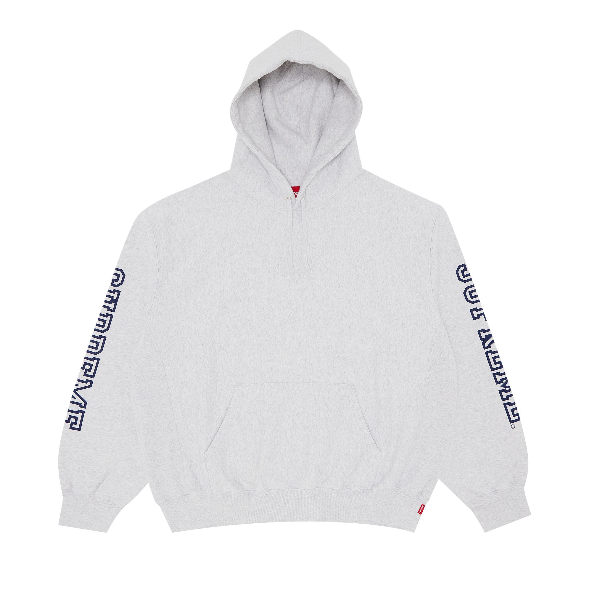 Supreme Collegiate Sleeve Hooded Sweatshirt 'Ash Grey' | Men's Size XL