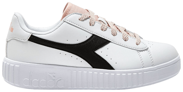 Diadora Game Step P Glitch Big Kid White Black