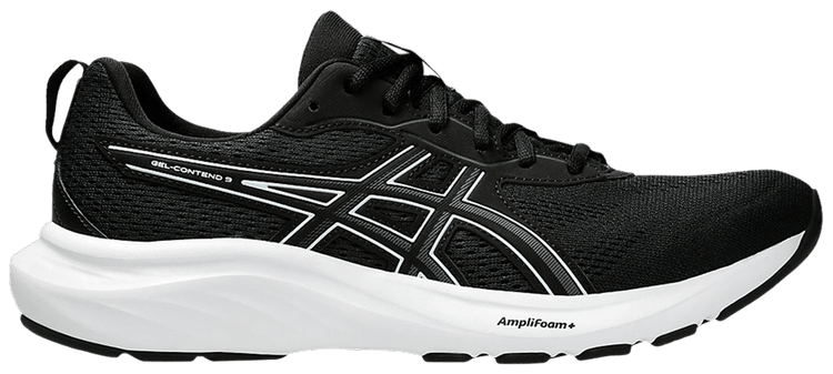 Asics Gel Contend 9 Extra Wide Black White