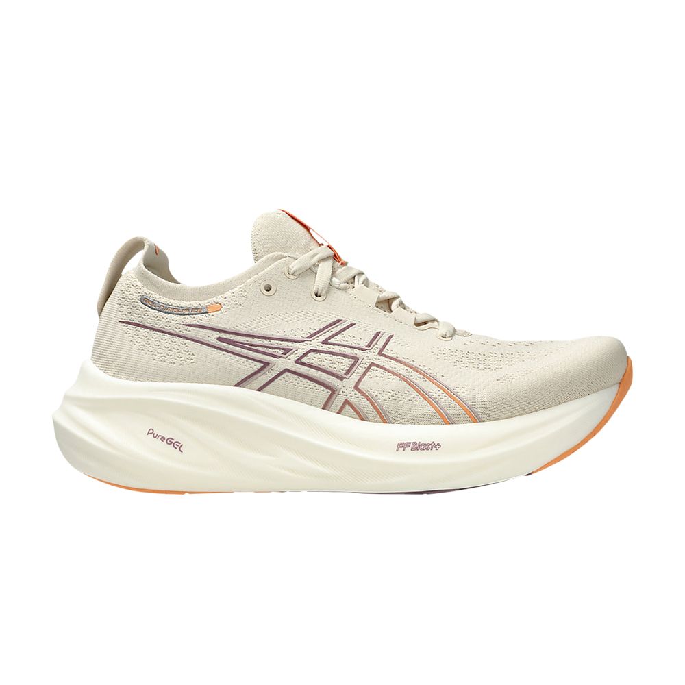 ASICS Wmns Gel Nimbus 26 'Oatmeal Faded Orange' | Cream | Women's Size 13