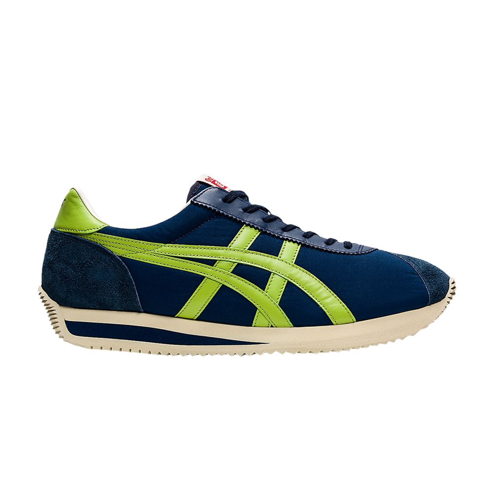 Pre-owned Onitsuka Tiger Moal 77 Nm 'peacoat Neon Lime' In Blue