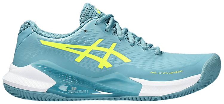 Asics Wmns Gel Challenger 14 Clay Gris Blue Safety Yellow