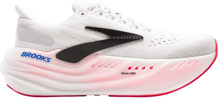 Brooks Wmns Glycerin Max Wide White Black Diva Pink