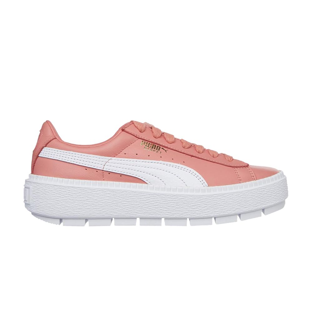 Pre-owned Puma Wmns Platform Trace Leather 'pink' | Women's Size 7