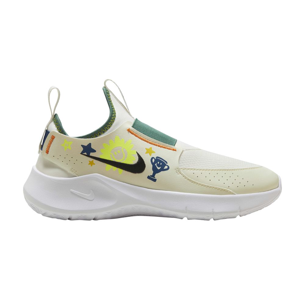 Pre-owned Nike Flex Runner 3 Gs 'sail Bicoastal' | Cream | Kid's Size 1.5 In White