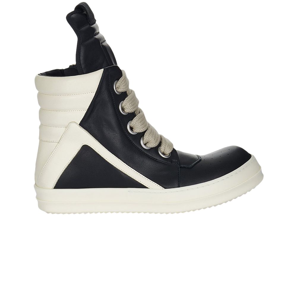 Rick Owens Rick Owens Lido Jumbo Laced Geobasket High 'Black Milk' | Men's Size 40