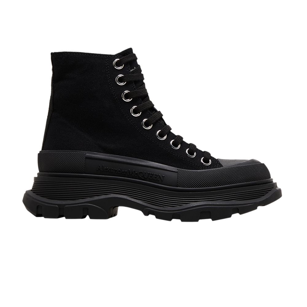 Pre-owned Alexander Mcqueen Wmns Tread Slick Boot 'black' | Women's Size 39