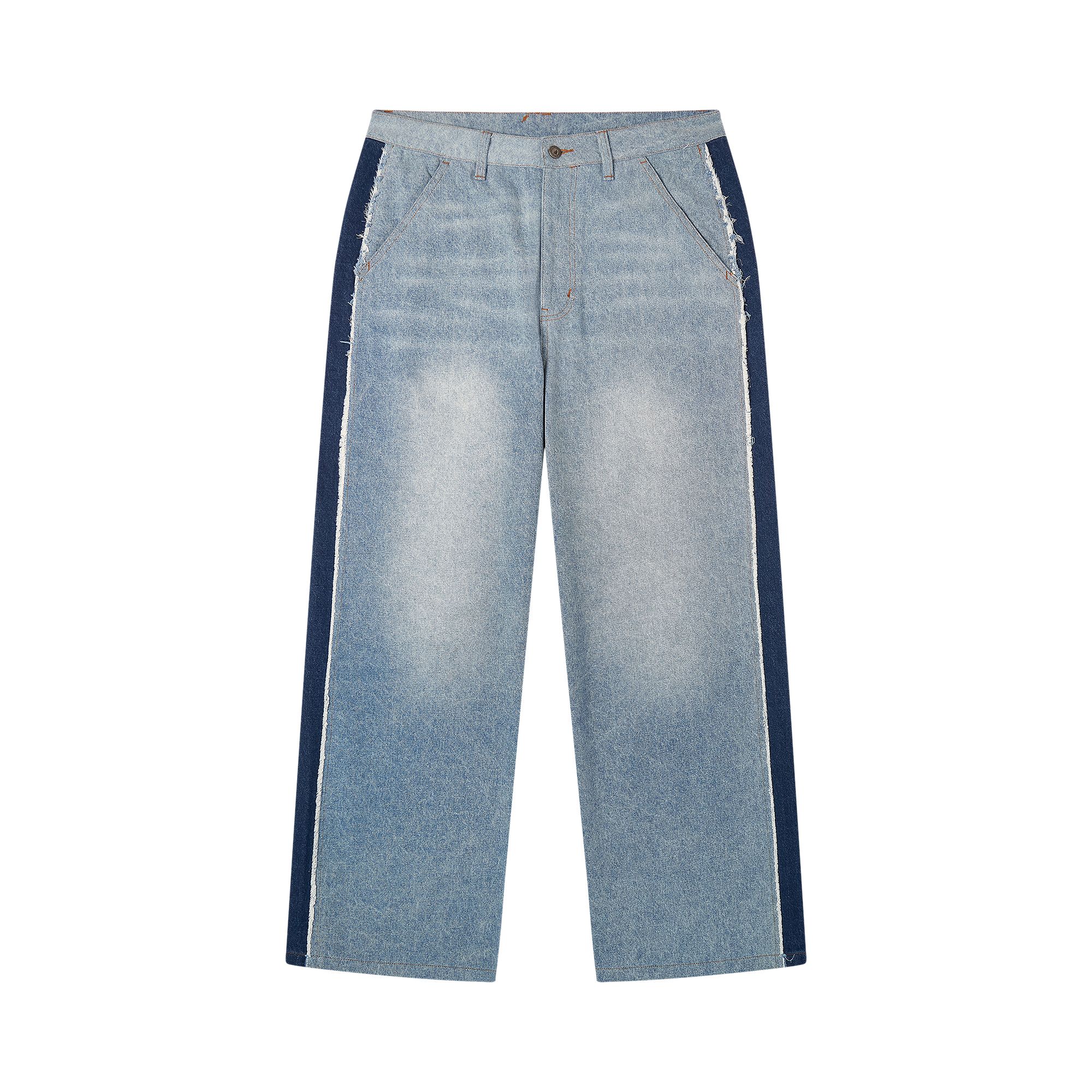 KidSuper x Ronaldinho Denim Stripe Jeans 'Blue' | Men's Size L