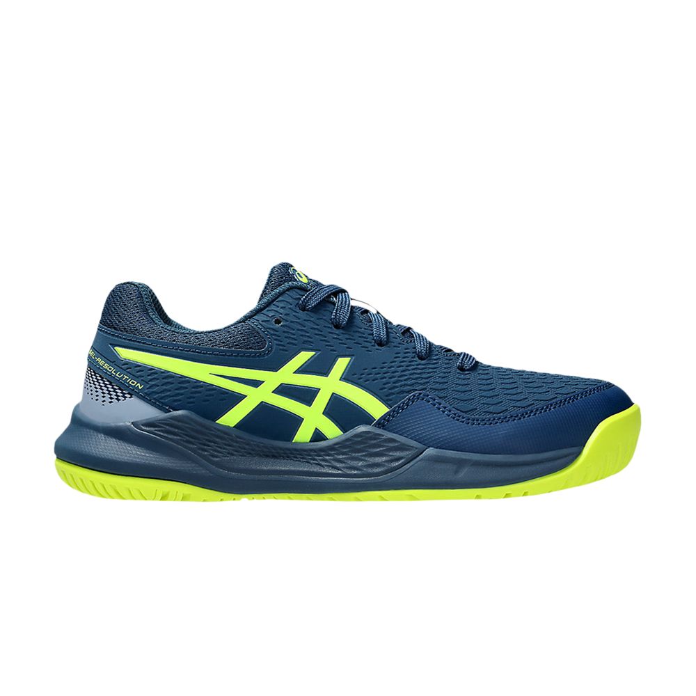 Asics Gel Resolution 9 GS 'Mako Blue Safety Yellow' | Teal | Kid's Size 6.5 - 1044A067-404