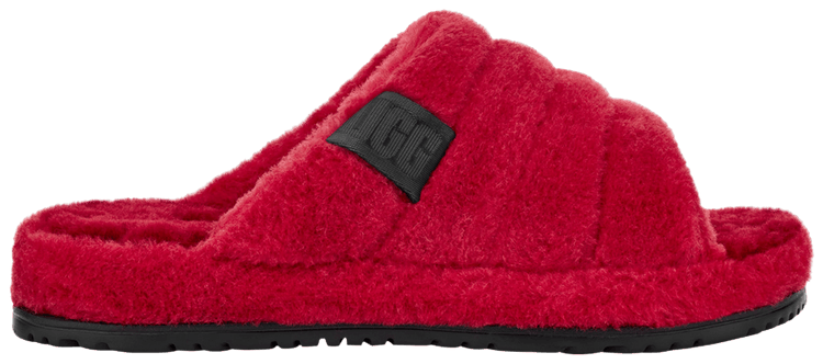 UGG Fluff You Slide Samba Red