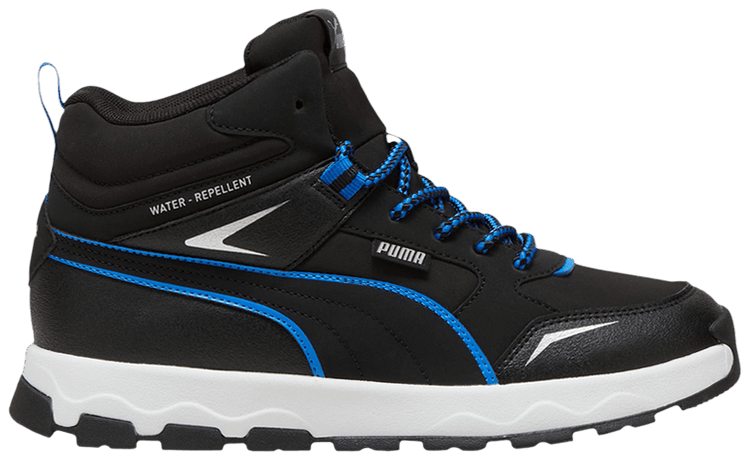 Puma Evolve Trail Big Kid Black Hyperlink Blue