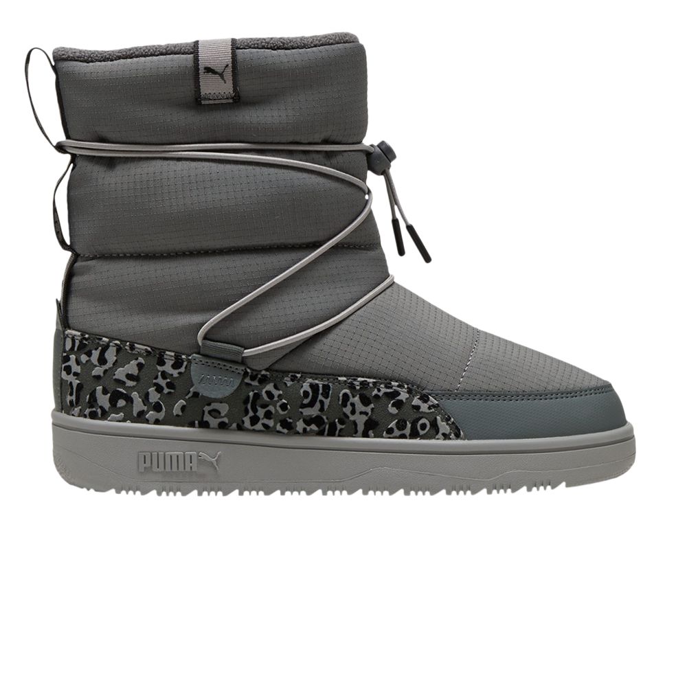 Pre-owned Puma Wmns Snowbae Boot 'animal Print - Mineral Grey'