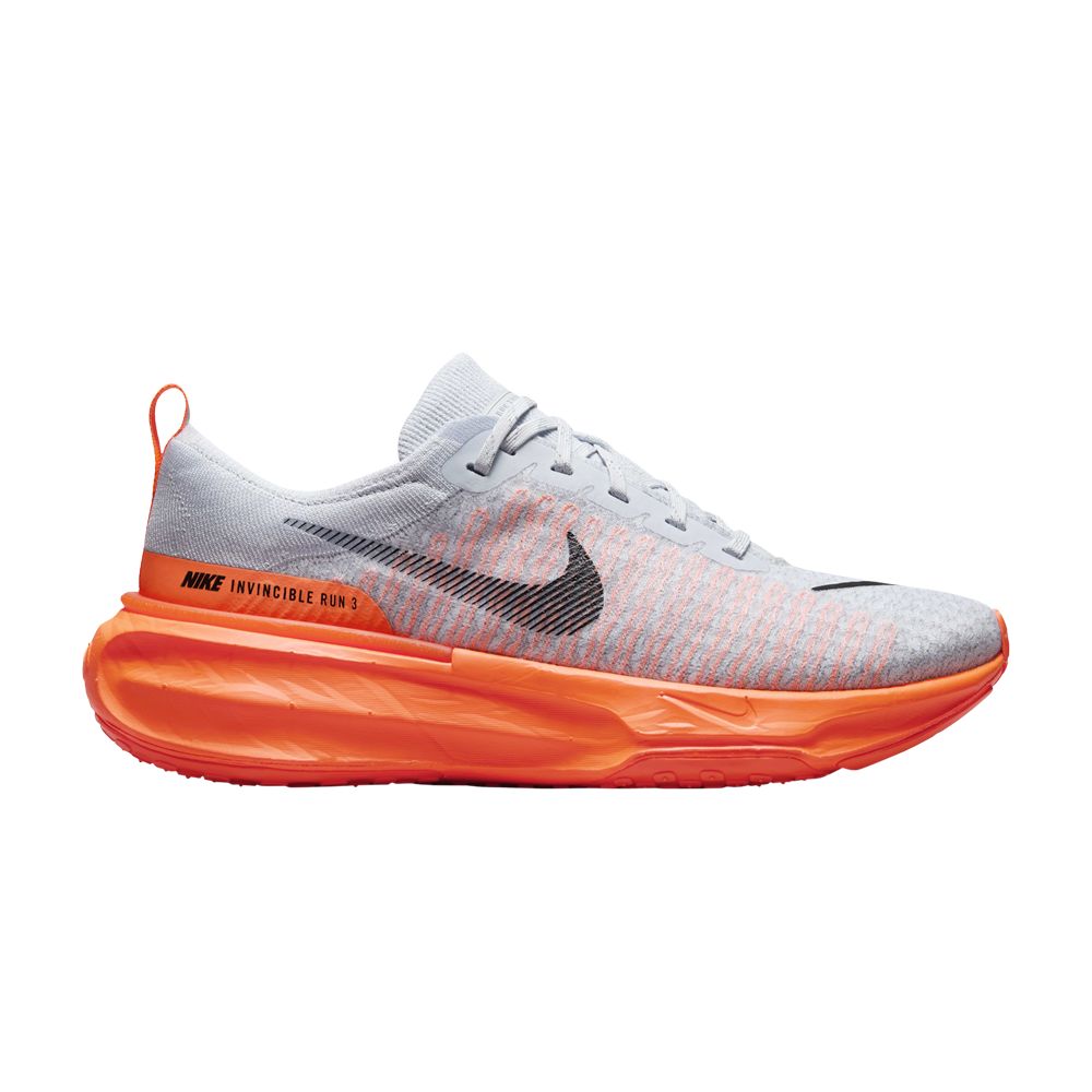 Nike ZoomX Invincible Run Flyknit 3 'Pure Platinum Hyper Crimson' | Grey | Men's Size 13