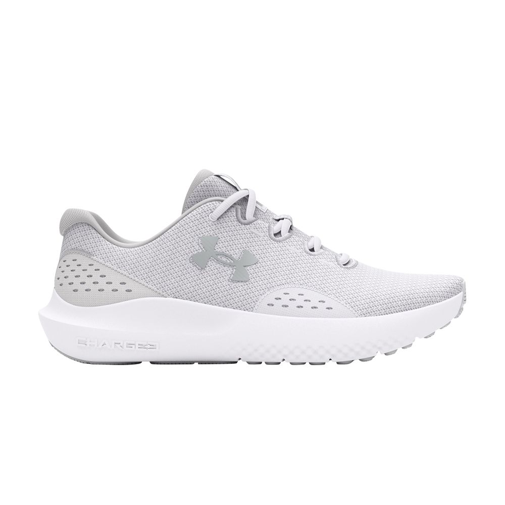 Pre-owned Under Armour Wmns Surge 4 Wide 'white Metallic Silver' | Women's Size 8