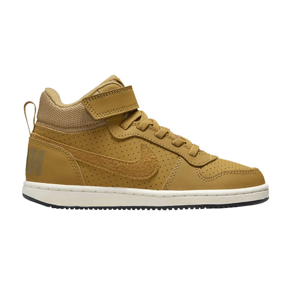 Pre-owned Nike Court Borough Mid Ps 'wheat' | Tan | Kid's Size 12