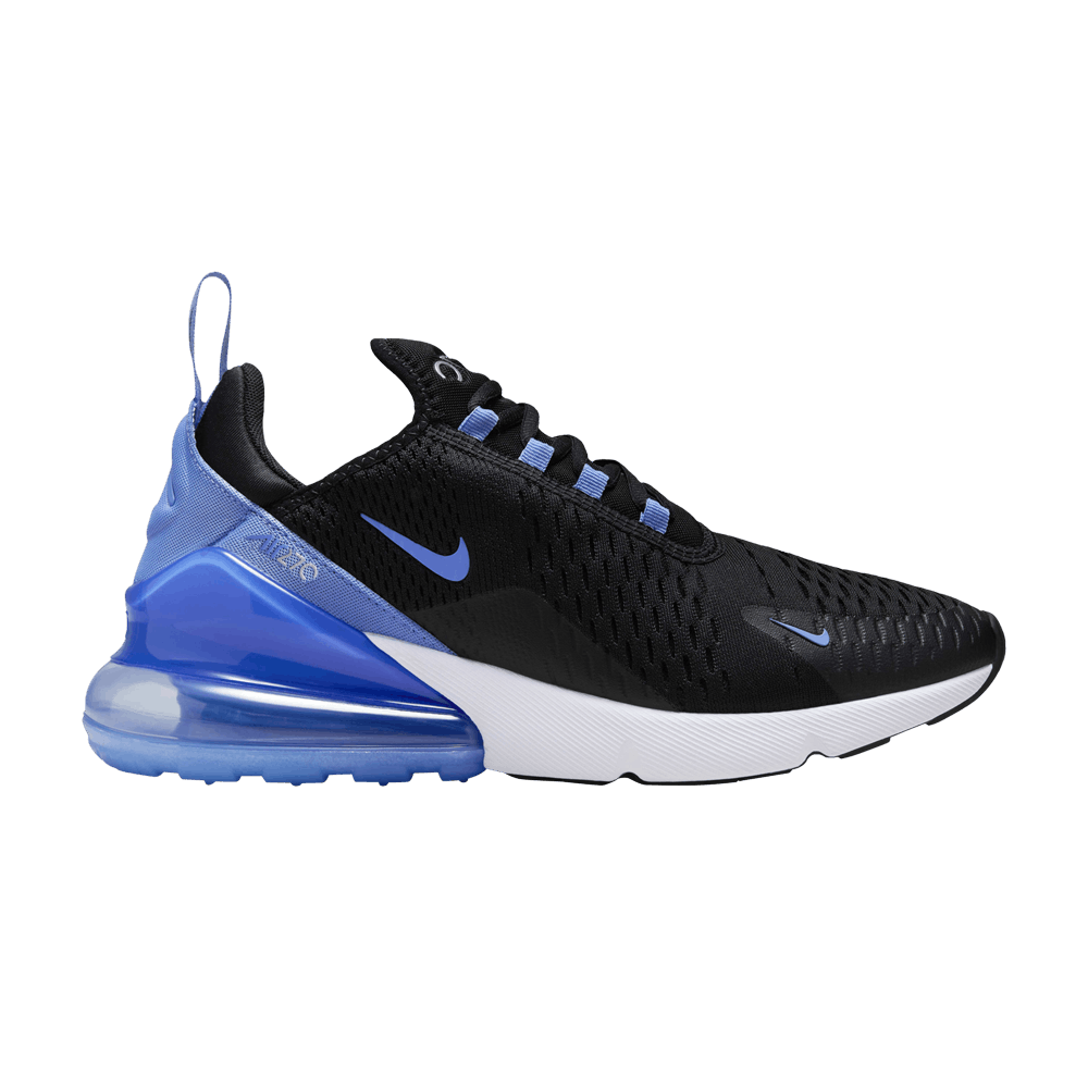 nike air max 270 black with blue tick