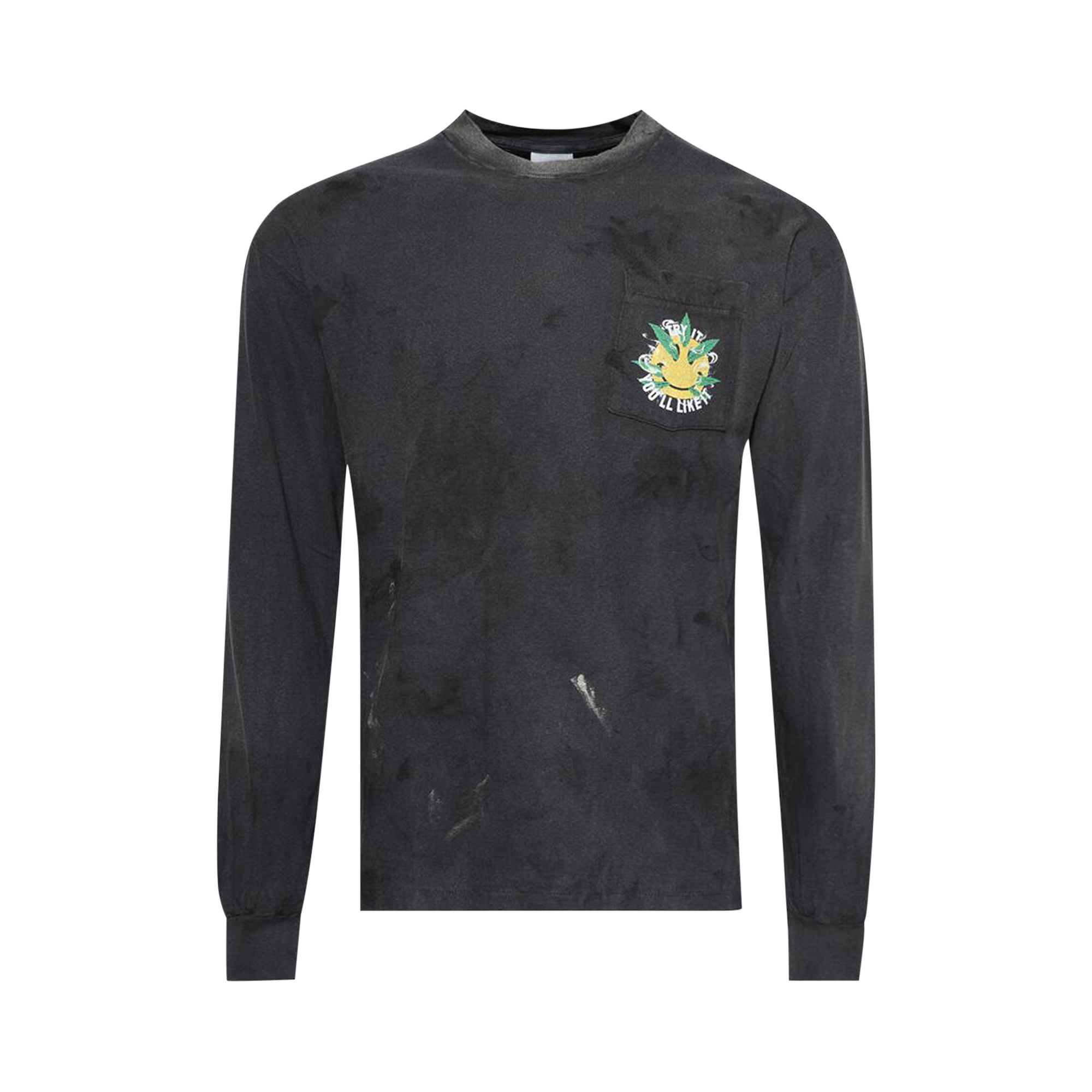 Pre-owned Readymade Long-sleeve T-shirt 'black' | Men's Size L