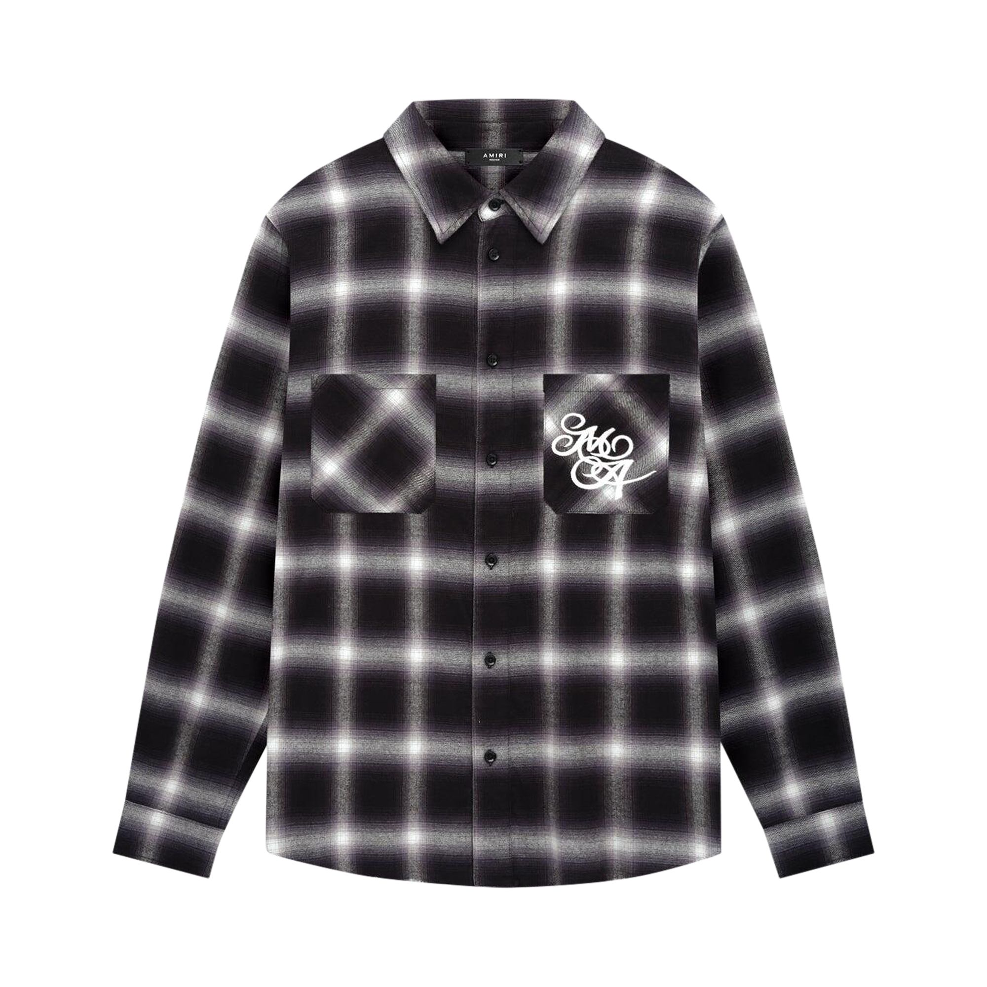 Amiri Swirl Flannel Shirt 'Black' | Men's Size L