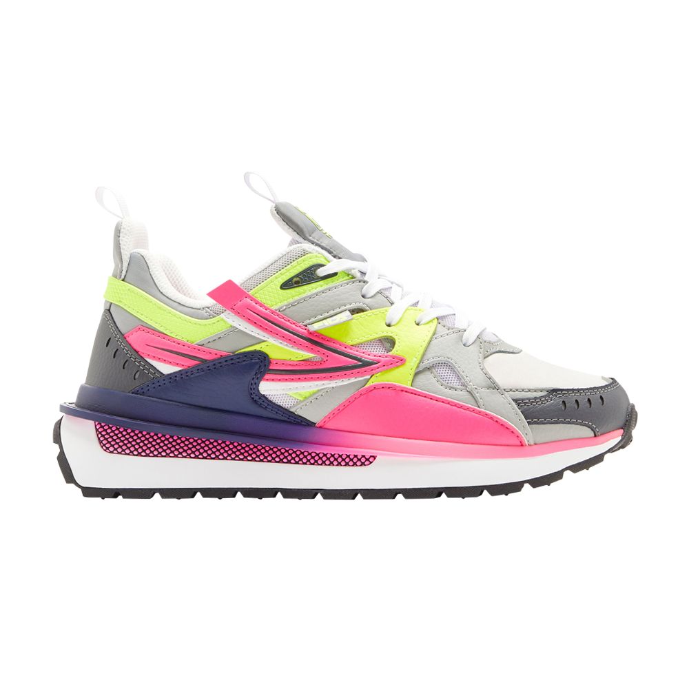 Pre-owned Fila Wmns Sandenal 'lilac Hint Highrise' | Grey | Women's Size 5
