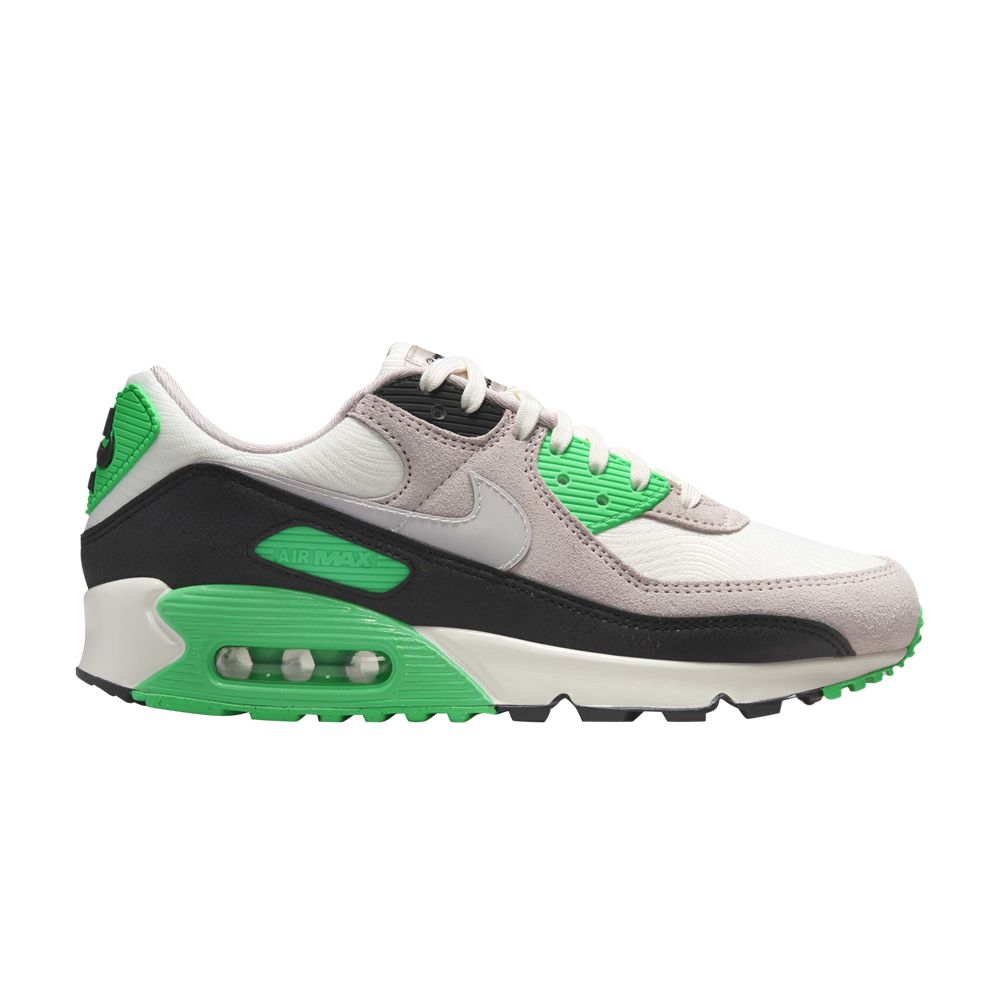 Pre-owned Nike Wmns Air Max 90 'scream Green' In White