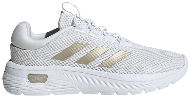 Adidas Wmns Cloudfoam Comfy White Champagne Metallic