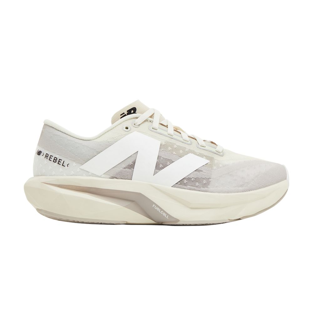 Pre-owned New Balance Sydney Mclaughlin-levrone X Wmns Fuelcell Rebel V4 'linen Moonrock' In Cream