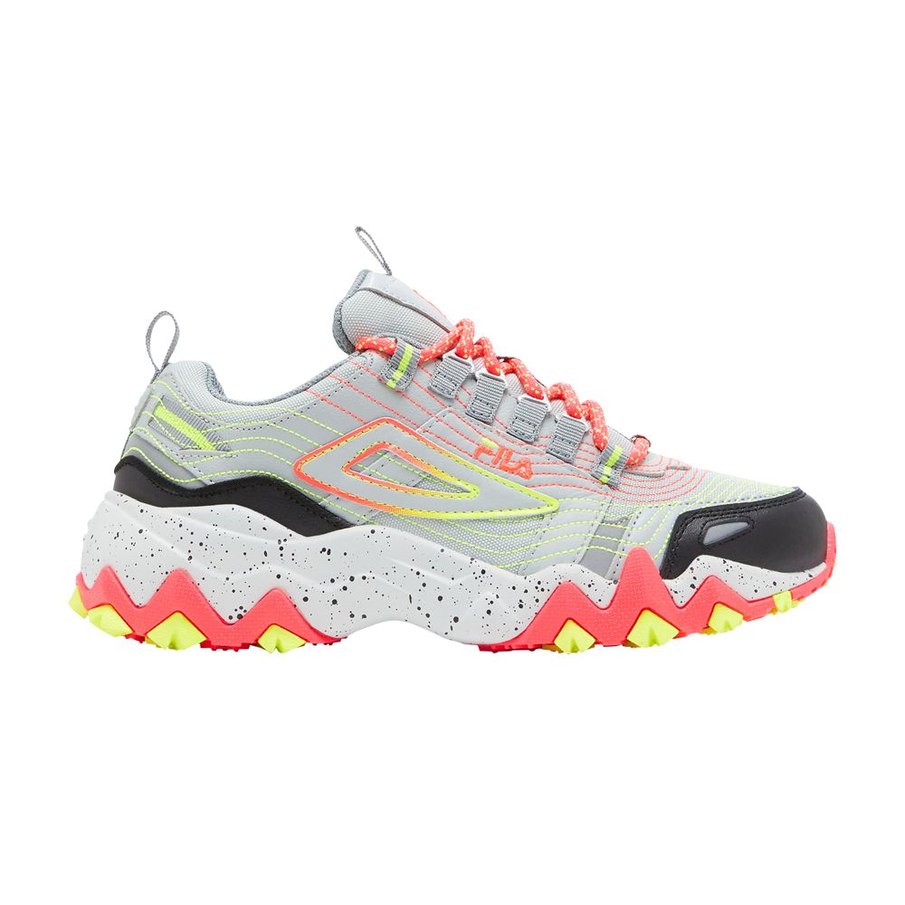 Pre-owned Fila Wmns Oakmont Tr 'monument Yellow Diva Pink' In Grey