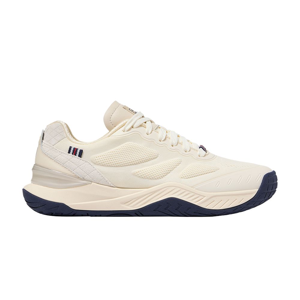 Pre-owned Fila Wmns Axilux Lux 'gardenia Navy' In Cream