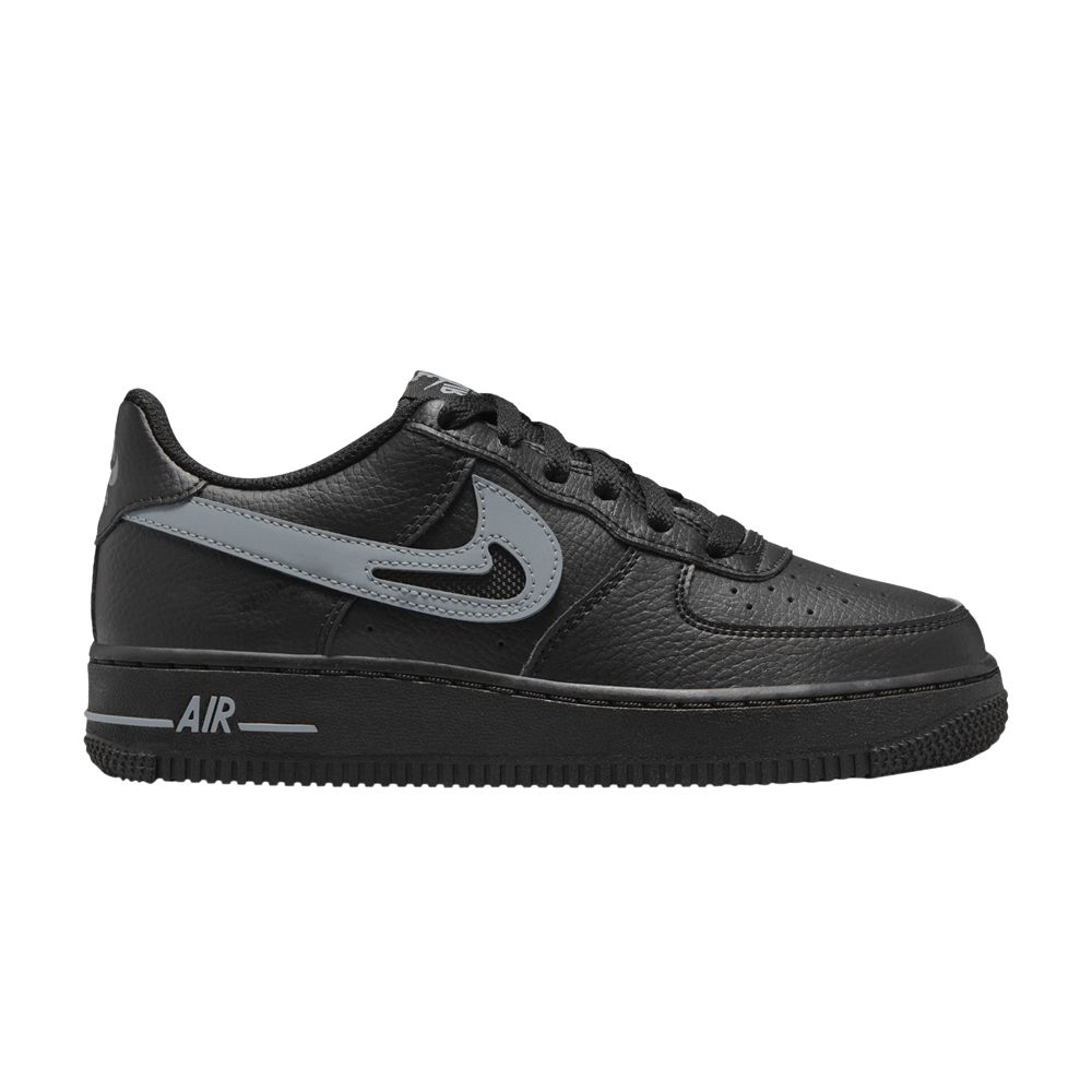 Air Force 1 GS 'Cut Out Swoosh - Black Cool Grey' - FQ2413-001