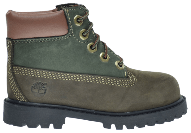 Timberland 6 Inch Premium Boot Toddler Green Brown