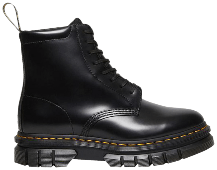 Dr Martens Rikard Smooth Leather Platform Lace Up Boots Black
