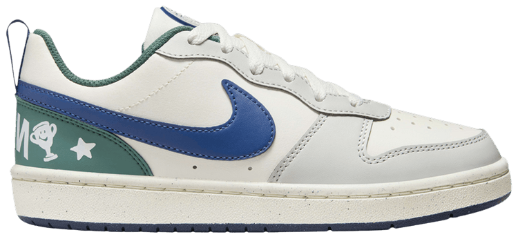 Nike Court Borough Low Recraft GS Sail Court Blue Bicoastal