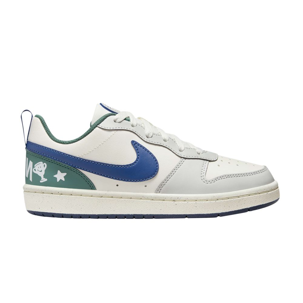Pre-owned Nike Court Borough Low Recraft Gs 'sail Court Blue Bicoastal' | Cream | Kid's Size 3.5