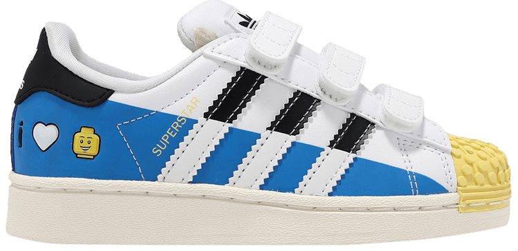 LEGO x adidas Superstar CF C I Love Lego   White Bright Blue
