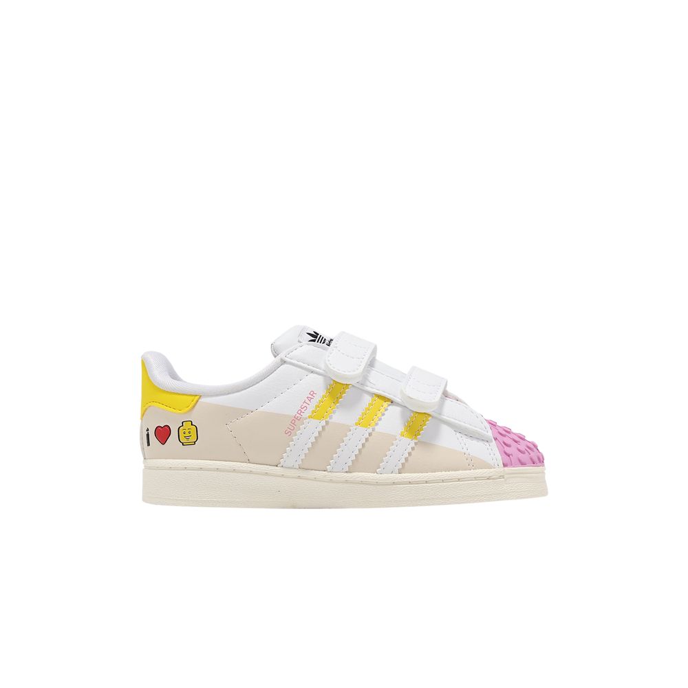 adidas LEGO x Superstar CF I 'I Love Lego - Pink' | White | Infant Size 10
