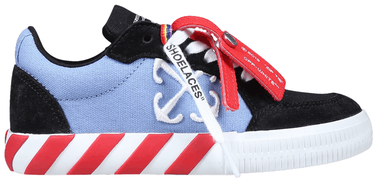 Off White Vulc Sneaker Kids Black Light Blue