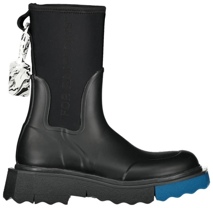 Off-White 厚底ショートブーツ \"FOR RAINY DAYS\" Off-White 厚底ショートブーツ FOR RAINY DAYS