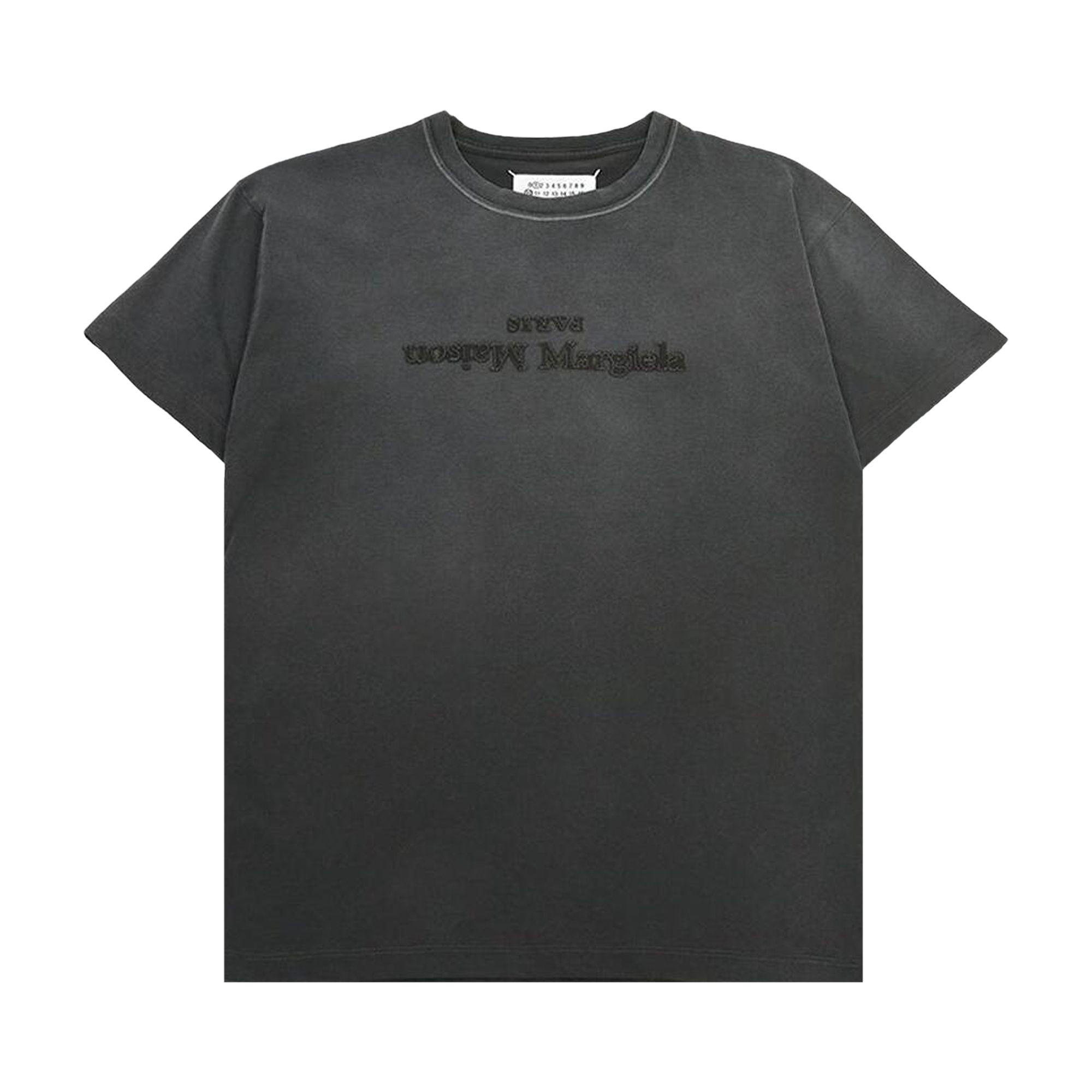 Pre-owned Maison Margiela Reverse Logo T-shirt 'washed Black' | Women's Size M