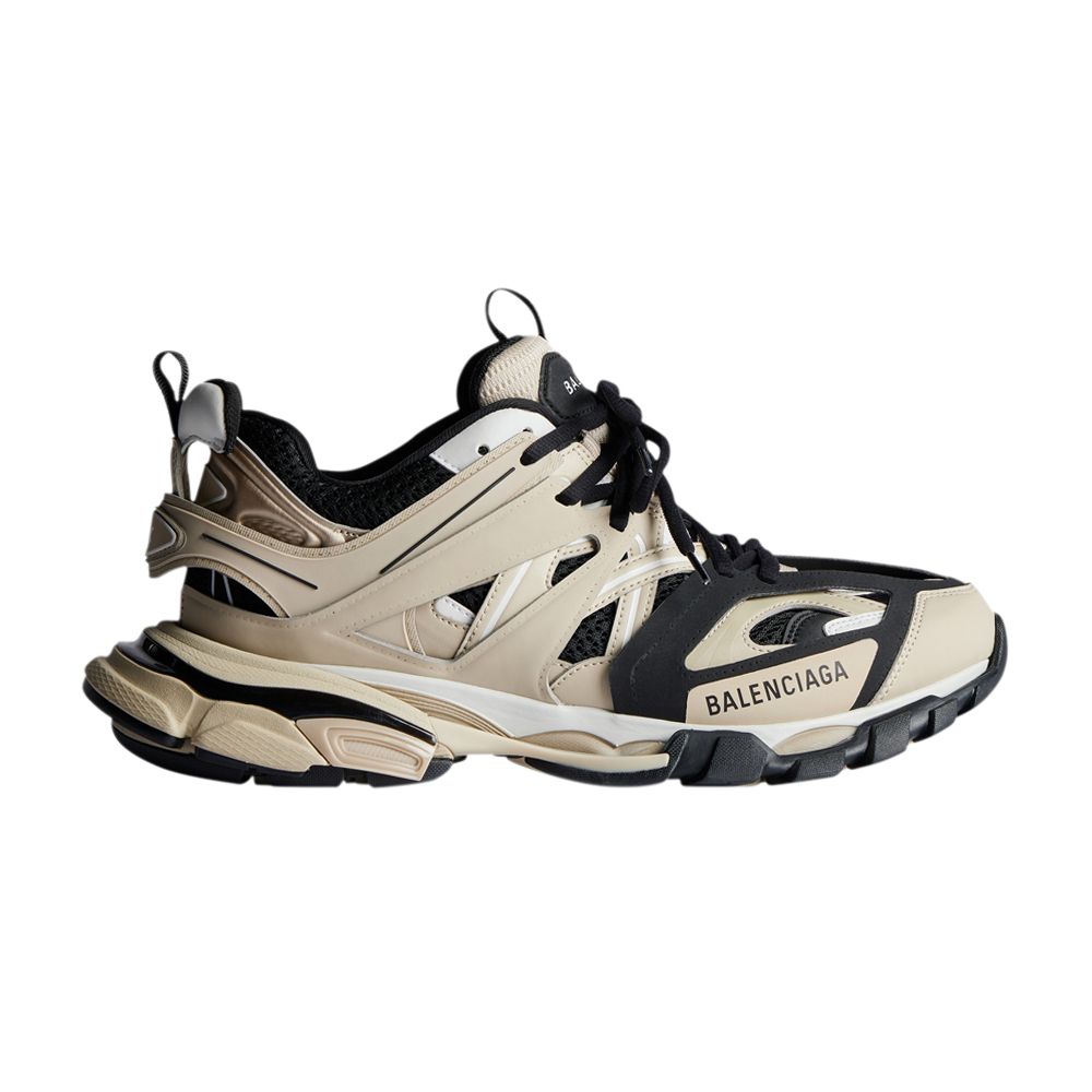 Pre-owned Balenciaga Wmns Track Sneaker 'beige Black' | Cream | Women's Size 39 In White