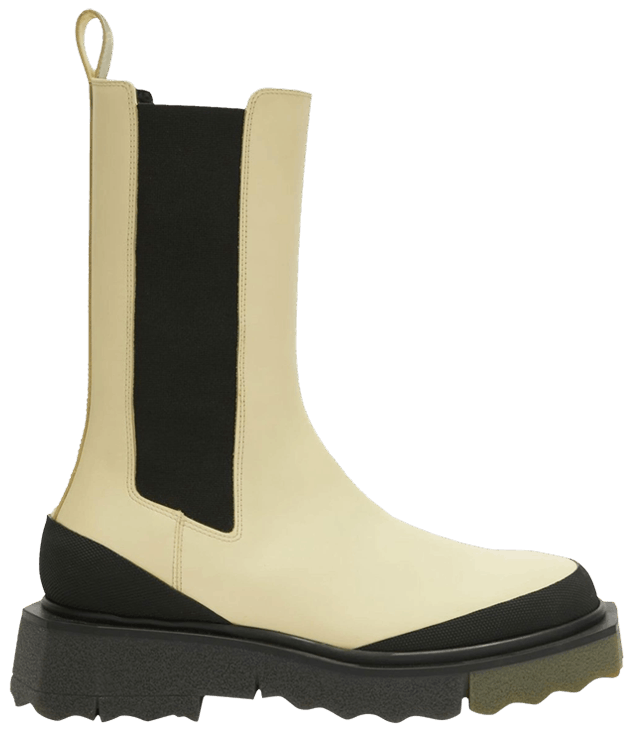 Off White Wmns Sponge Chelsea Boot Cream Military