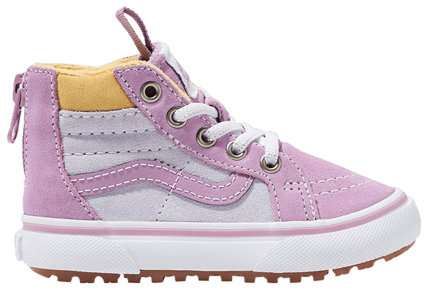 Vans Sk8 Hi Zip MTE Toddler Insulated   Purple White