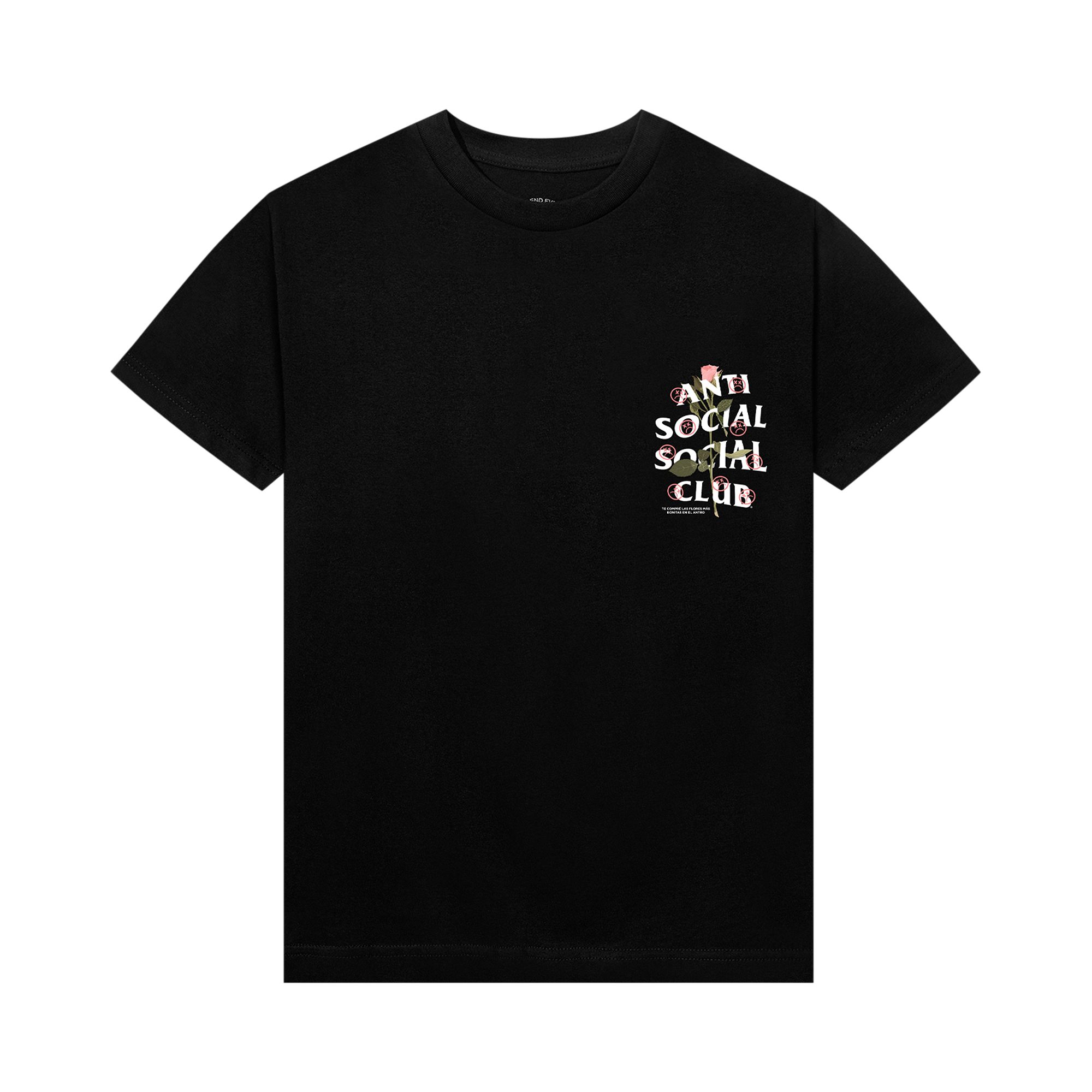 Anti Social Social Club x Sadboyz Pink Rose Tee 'Black' | Men's Size XL